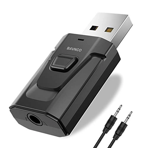 BAVNCO Bluetooth Car Aux Adapter - 5.0 3.5mm USB