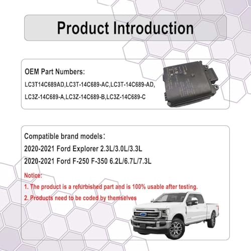 (Refurbished) Rear blind spot radar module sensor - 2020-2021 Explorer F-250 F-350