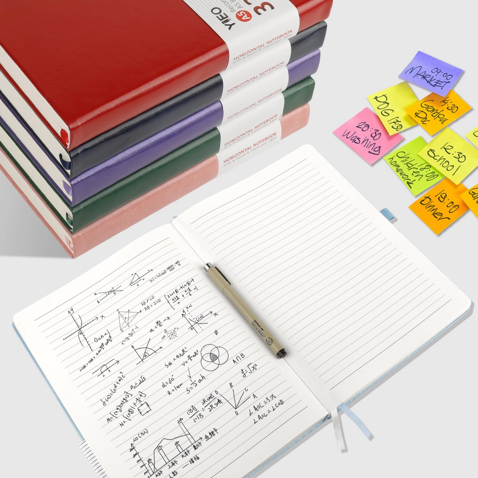 Notebook A5 Hardcover - Lined 160 Sheets