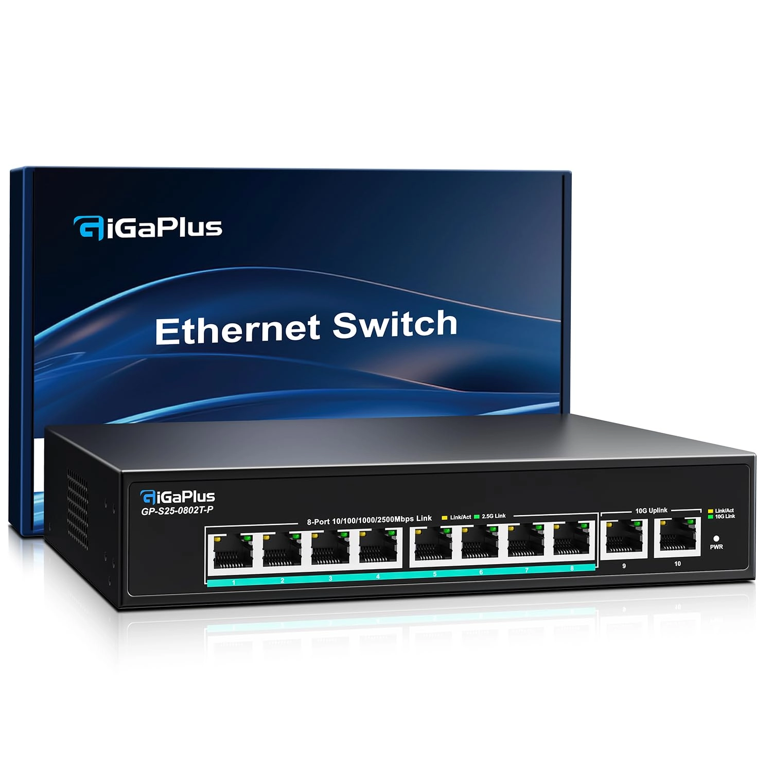 GigaPlus S25-0802T-P - 8-ports