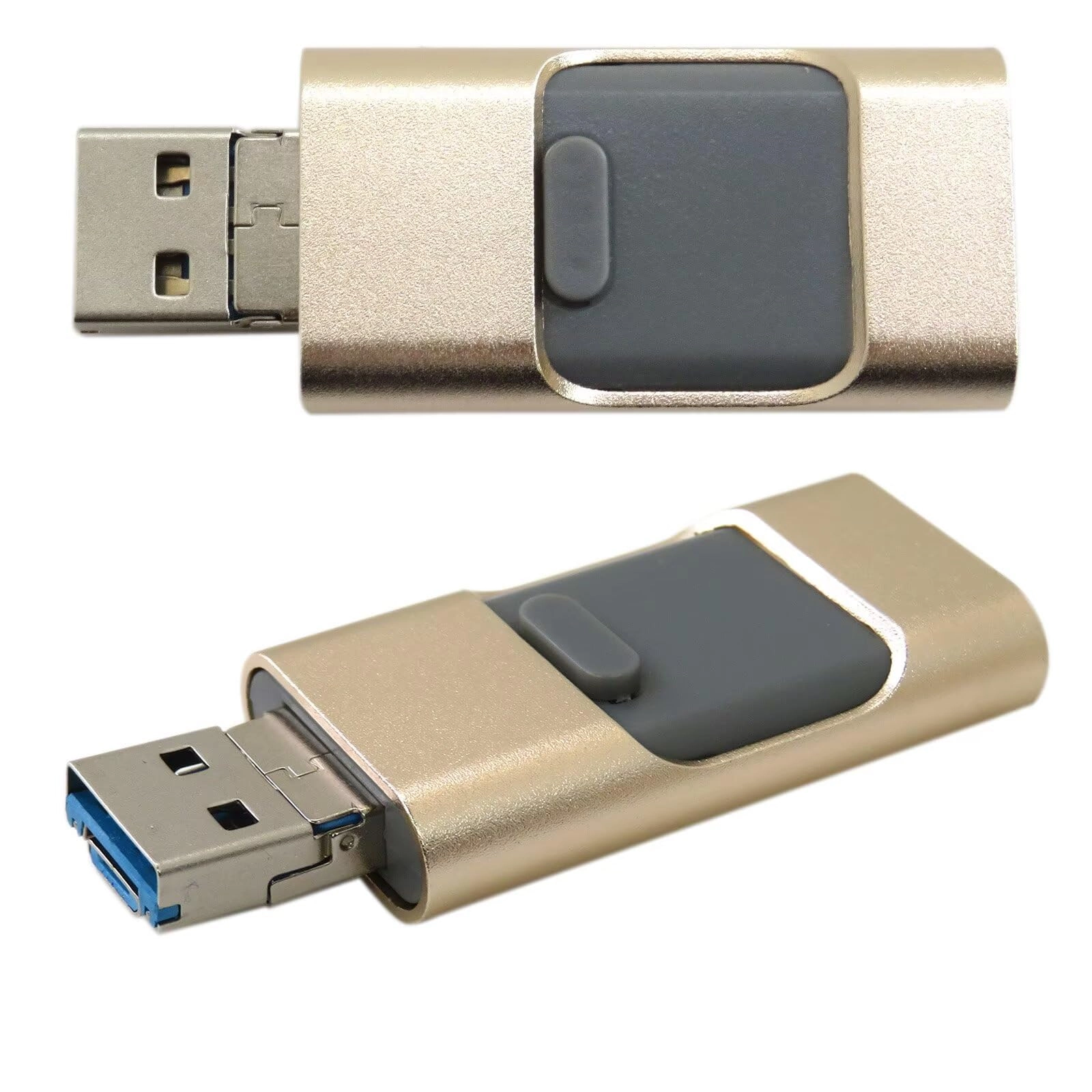 GruDawu USB 3.0 Flash Drive - USB/Lightning/Type C 64GB