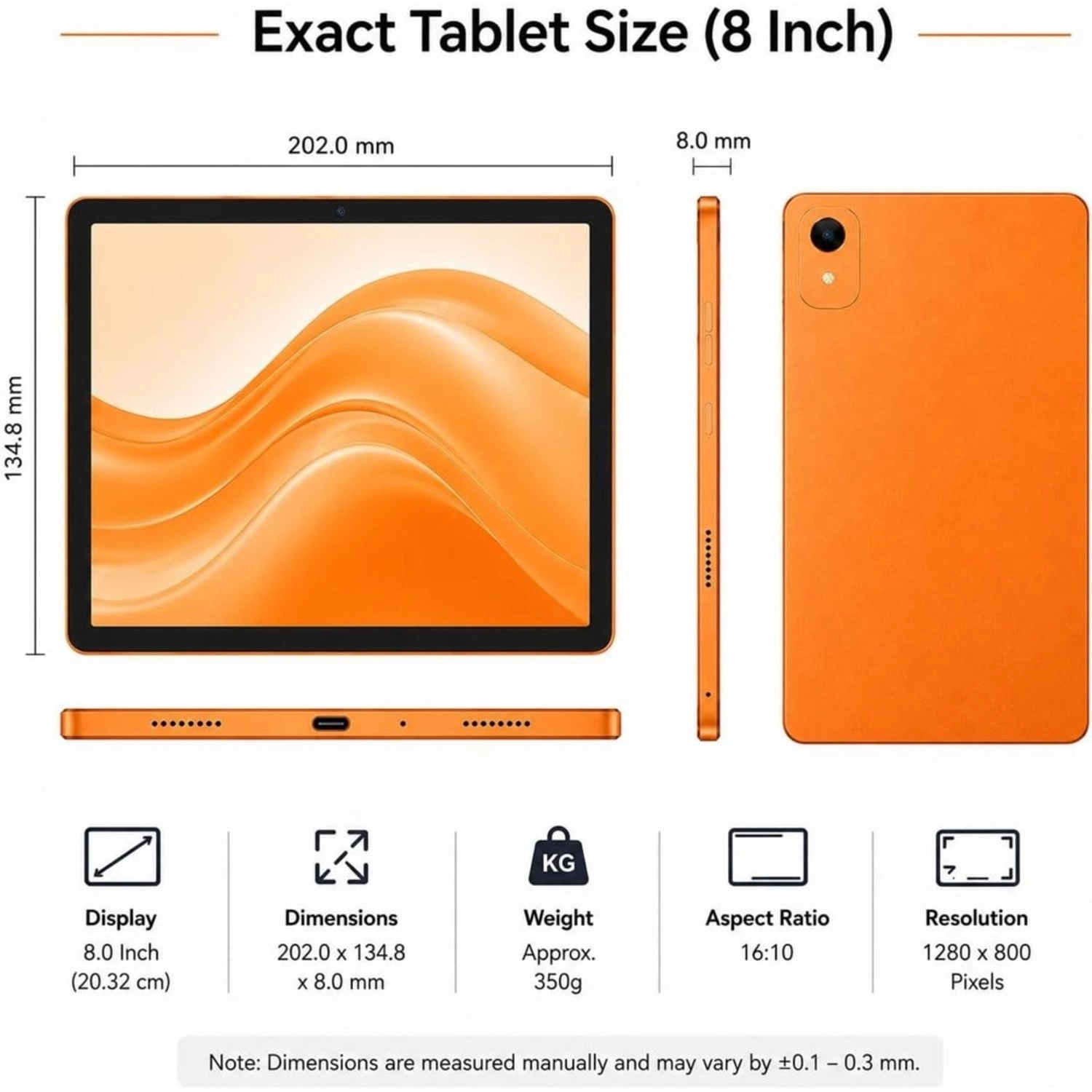 TAB 82 Pro 8" Wi-Fi 8GB RAM 512GB