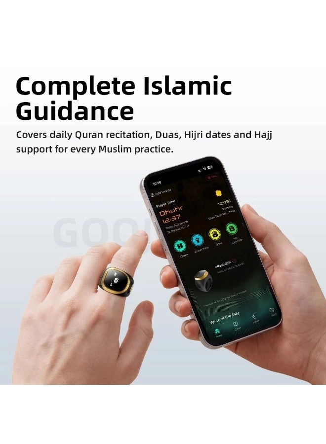Smart Tasbih Tally Counter Ring