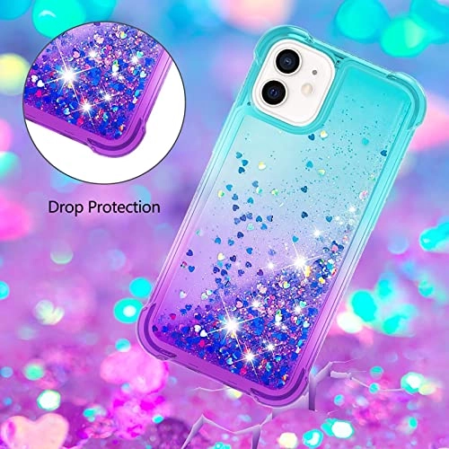 Glitter Moving Quicksand Flowing Cover Silicone Bumper for iPhone 12