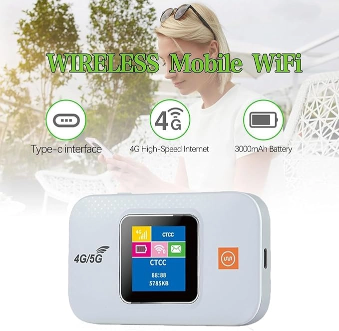 4G LTE Portable WiFi Hotspot Router - 802.11 b/g 150 Mbps
