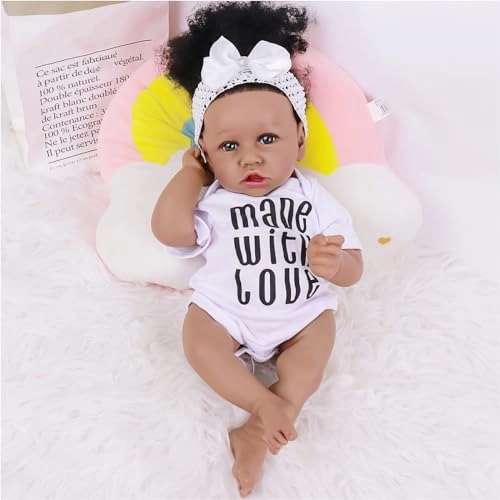 Reborn Baby Doll - 22inch Vinyl African American Ages 3+