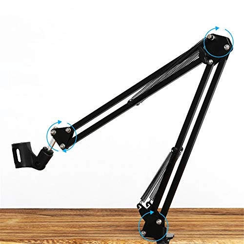 Mic Stand - Extendable Scissor Arm Table Mounting Clamp