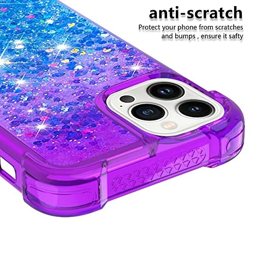 Glitter Moving Quicksand Flowing Cover TPU Silicone Bumper for iPhone 14 Pro