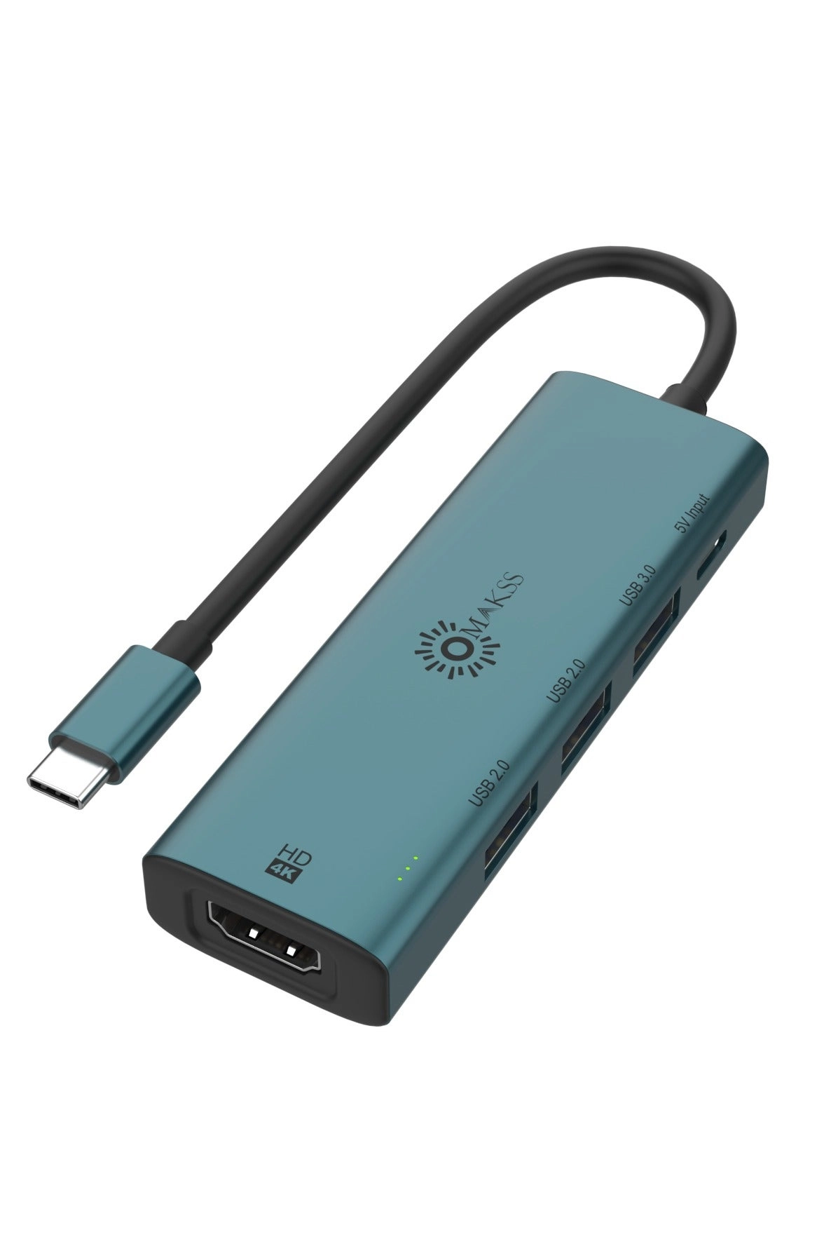 OMAKSS USB C Hub - 100W PD 4K30Hz 3 USB-A