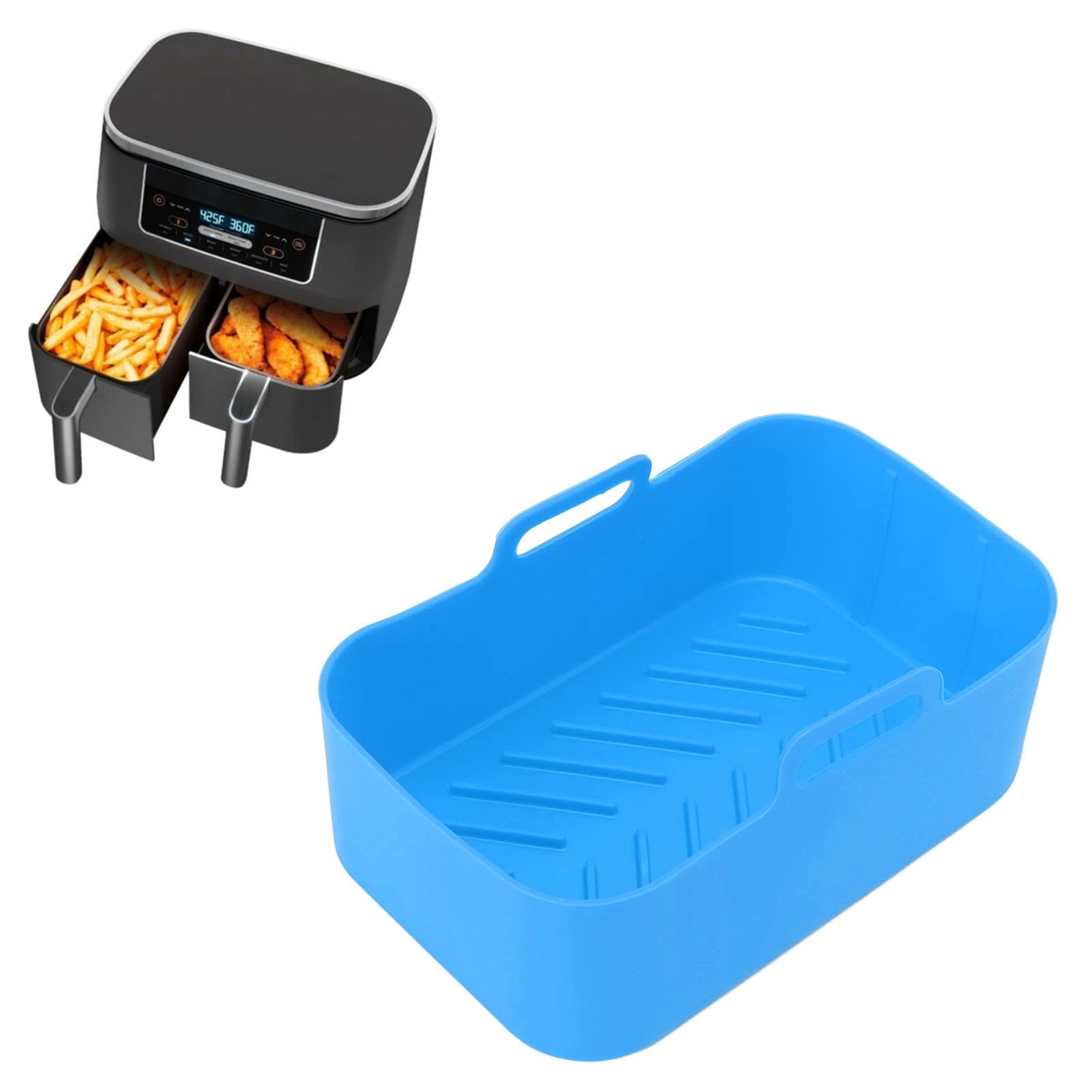 Fryer Pot - Silicone 2 piece(s) + Brush - 1 piece(s) + Clip - 1 piece(s)