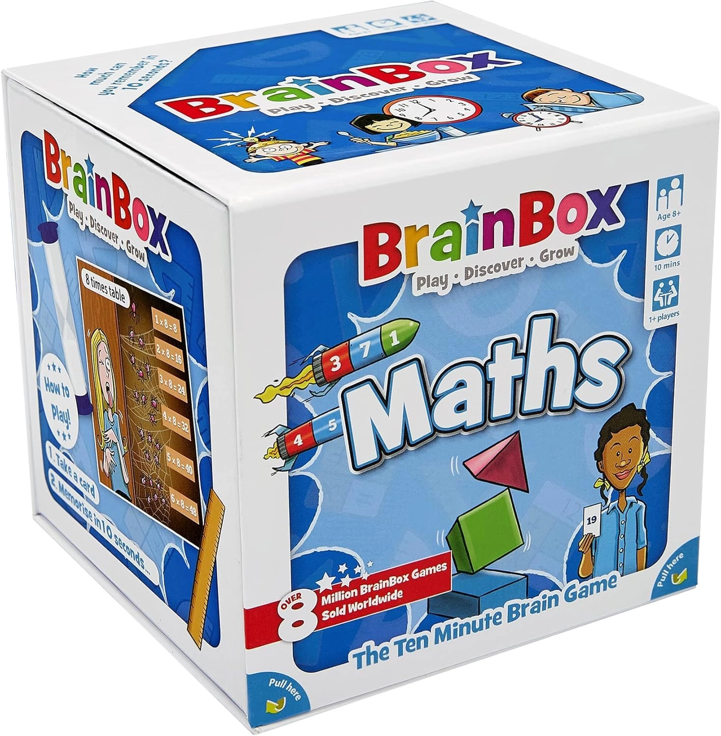 BrainBox Maths - Educational Memory and Trivia Card Game