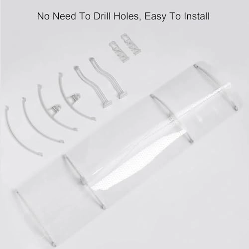 Air Conditioner Deflector - PVC 180° Adjustable
