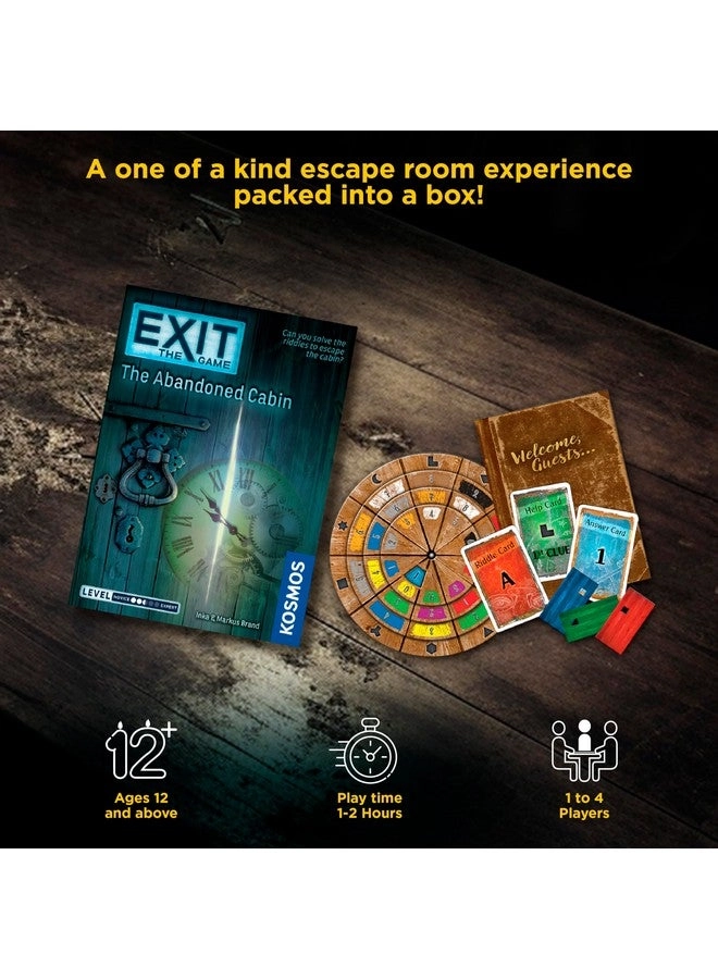 Exit: The Abandoned Cabin - Card-Based Family Escape Room Game