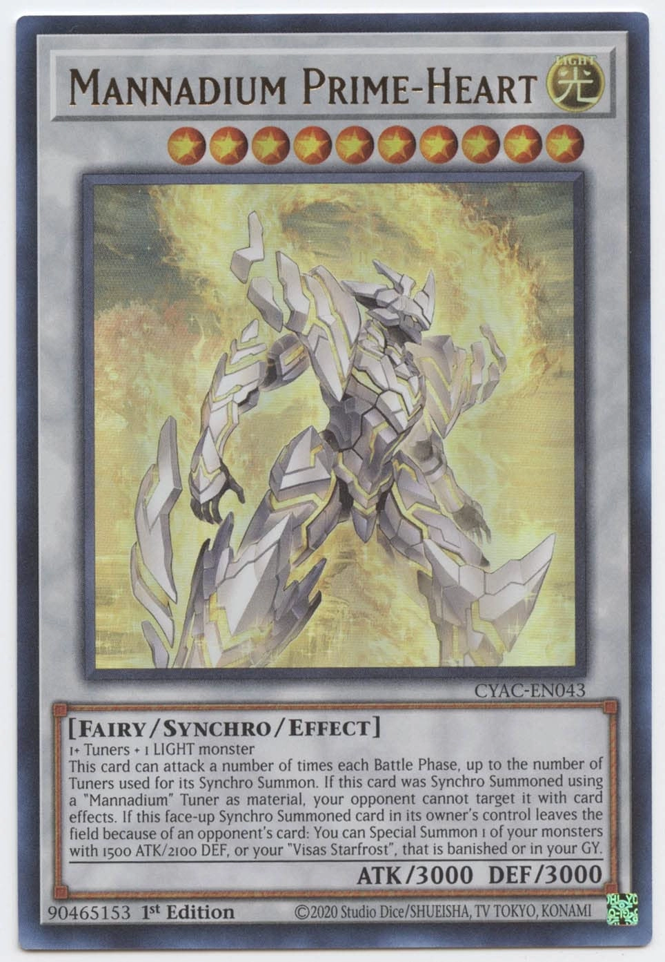 Yu-Gi-Oh! Mannadium Prime-Heart - CYAC-EN043 - English