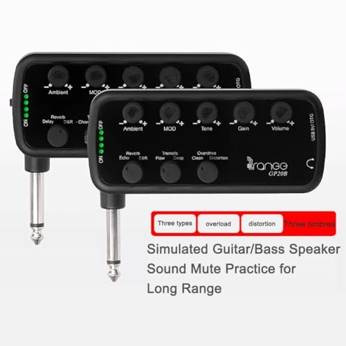 Portable Guitar/Bass Headphone Amp - USB Multi-Effects Recording