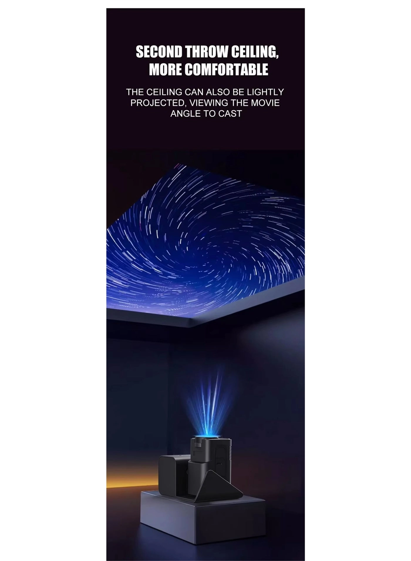 Smart Android 12 Projector Mini Projector with gaming stick 200 ANSI lumens