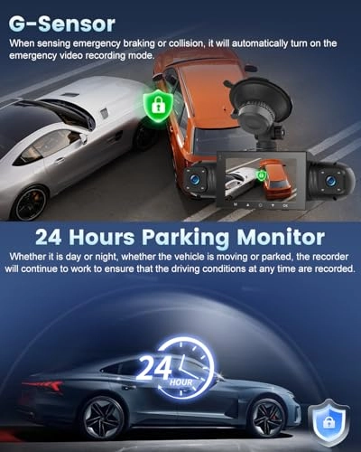 4 Channel Front and Rear Dash Cam - 1080P