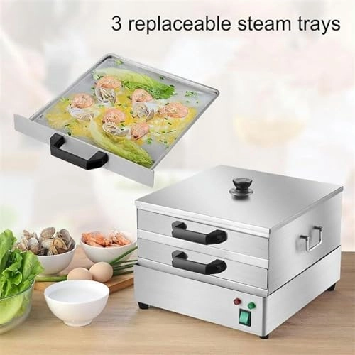 Electric Steamer - 2 Layer 3 Trays