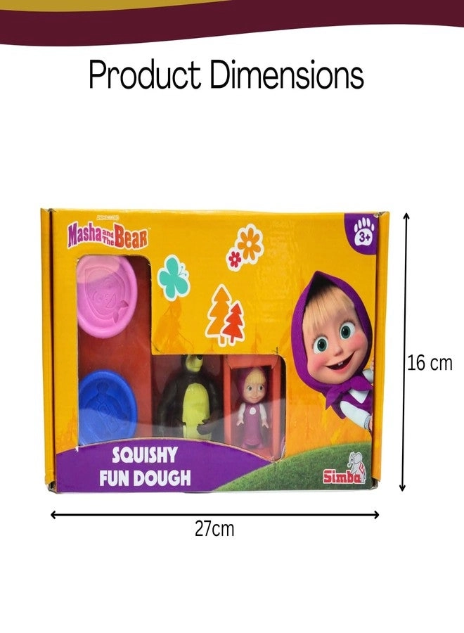 Masha and The Bear Squishy Fun Dough Play Set - Moulds and Figure
