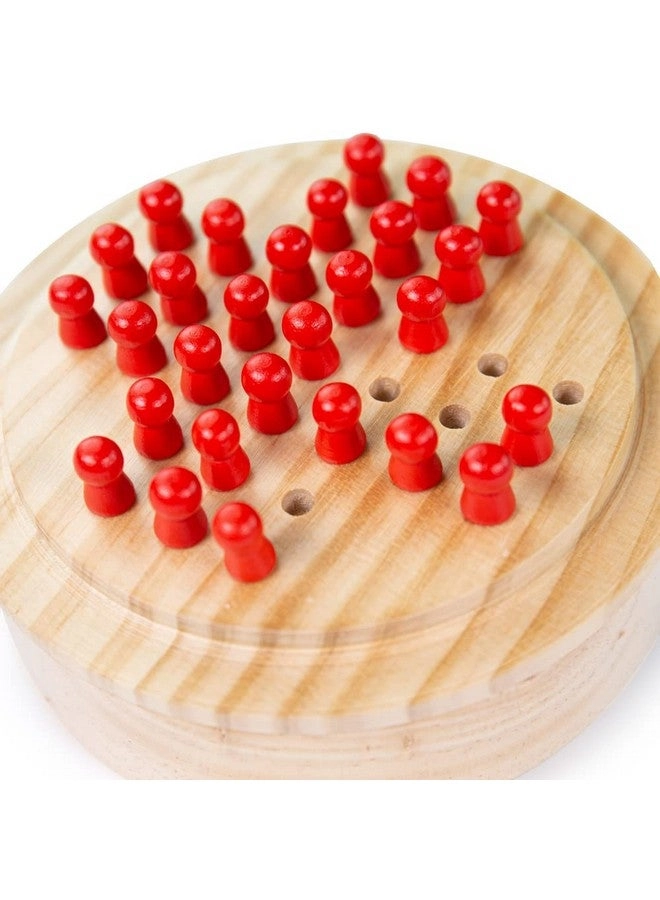 Mini Solitaire - 32 Piece Wooden Pegs