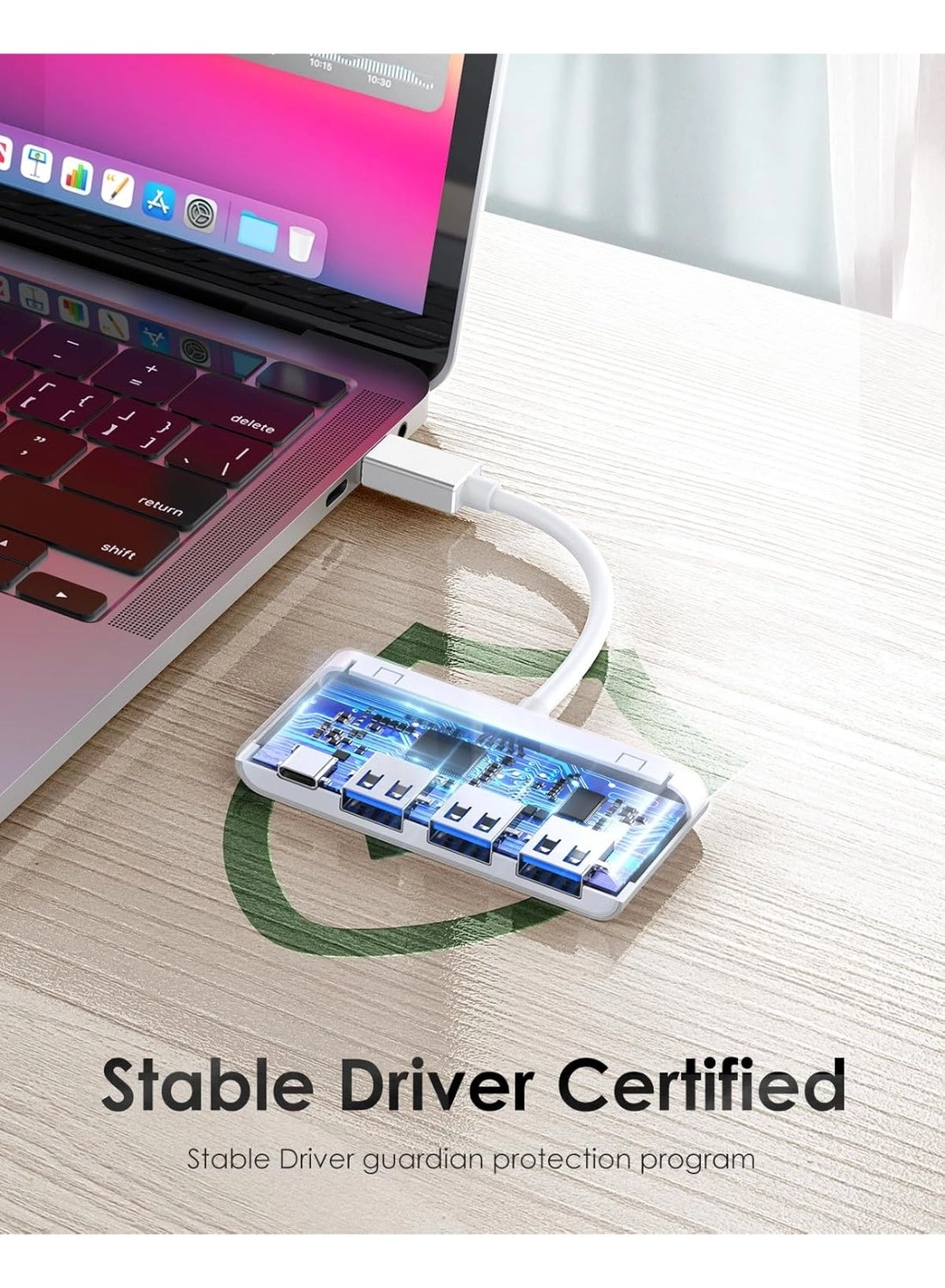 4-in-1 USB-C Hub - 3 USB 3.0 Type-C Power Delivery Space Gray