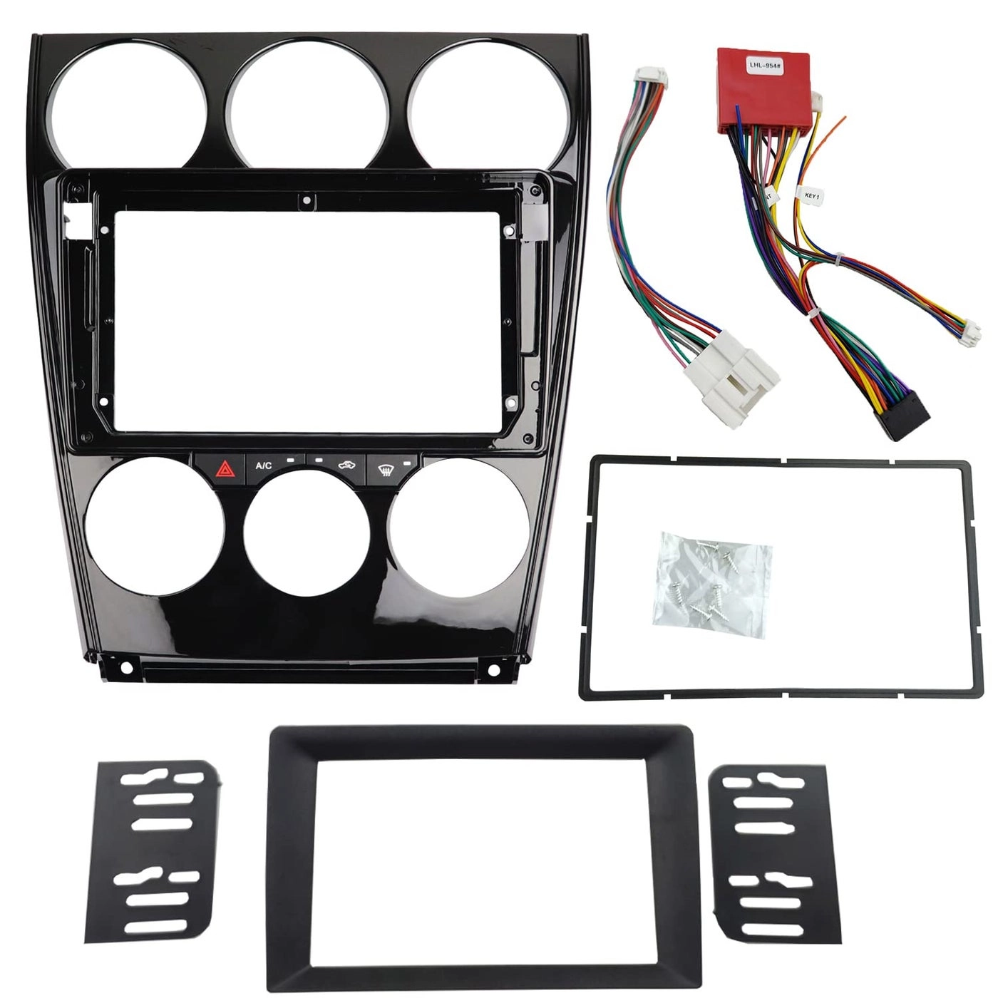 Double Din Radio Dash Installation Trim Kit - Mazda 6 Atenza 2002-2007