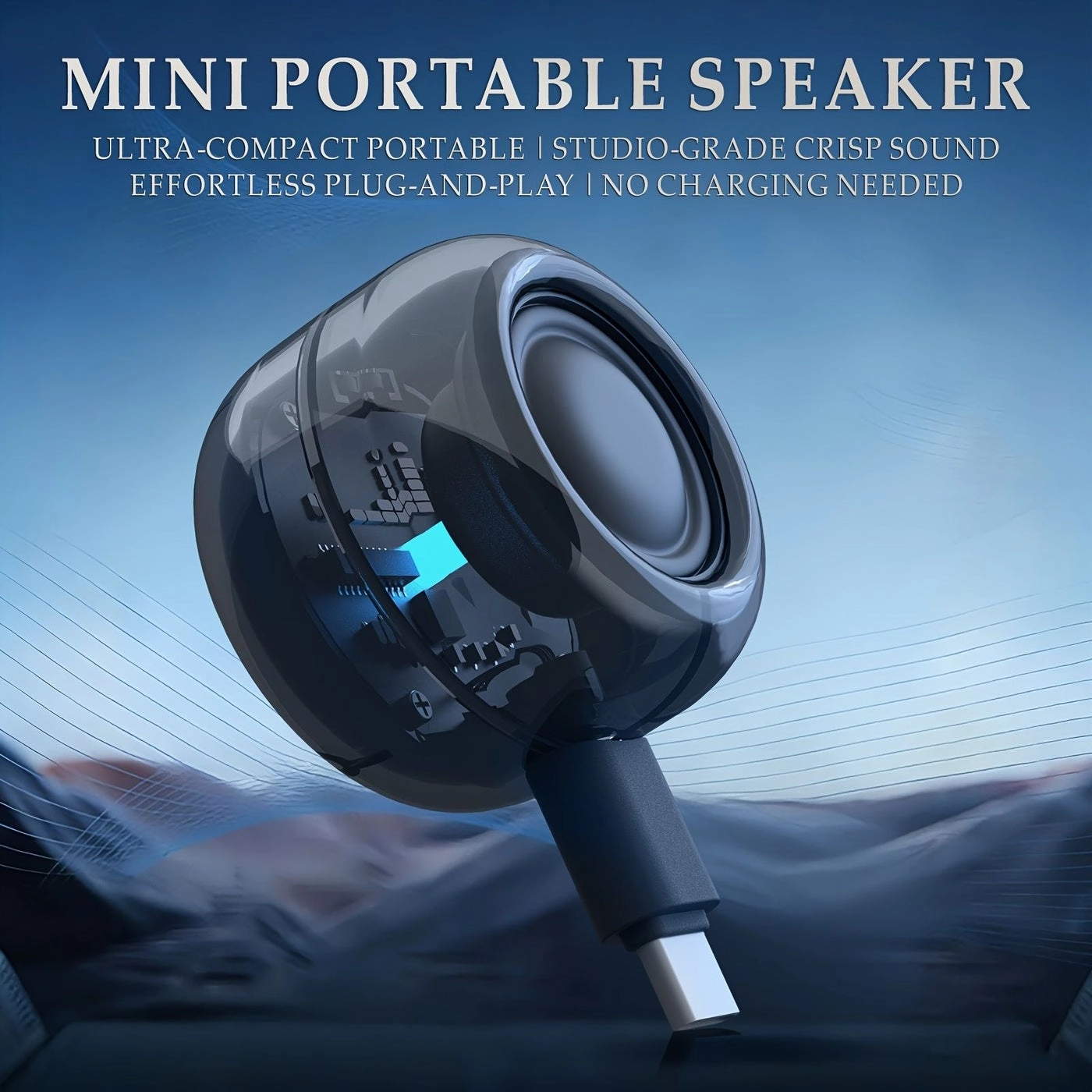 Generic Mini Portable Speaker - Type-C Plug and Play