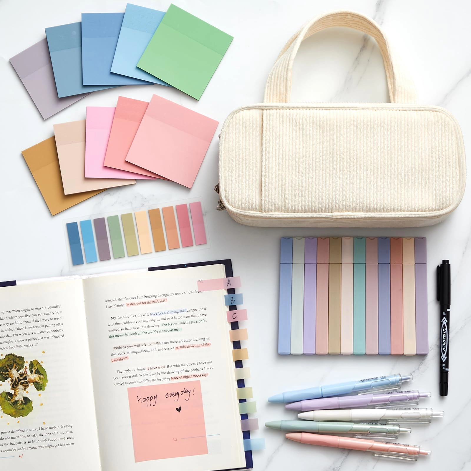 Book Annotation Kit - 39 Pcs