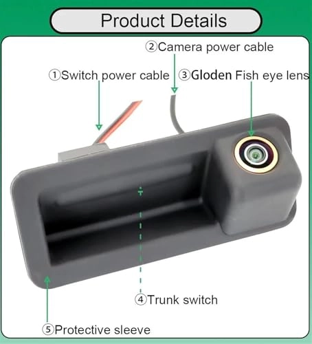 Rear View Camera - Night vision Wire AHD 720P