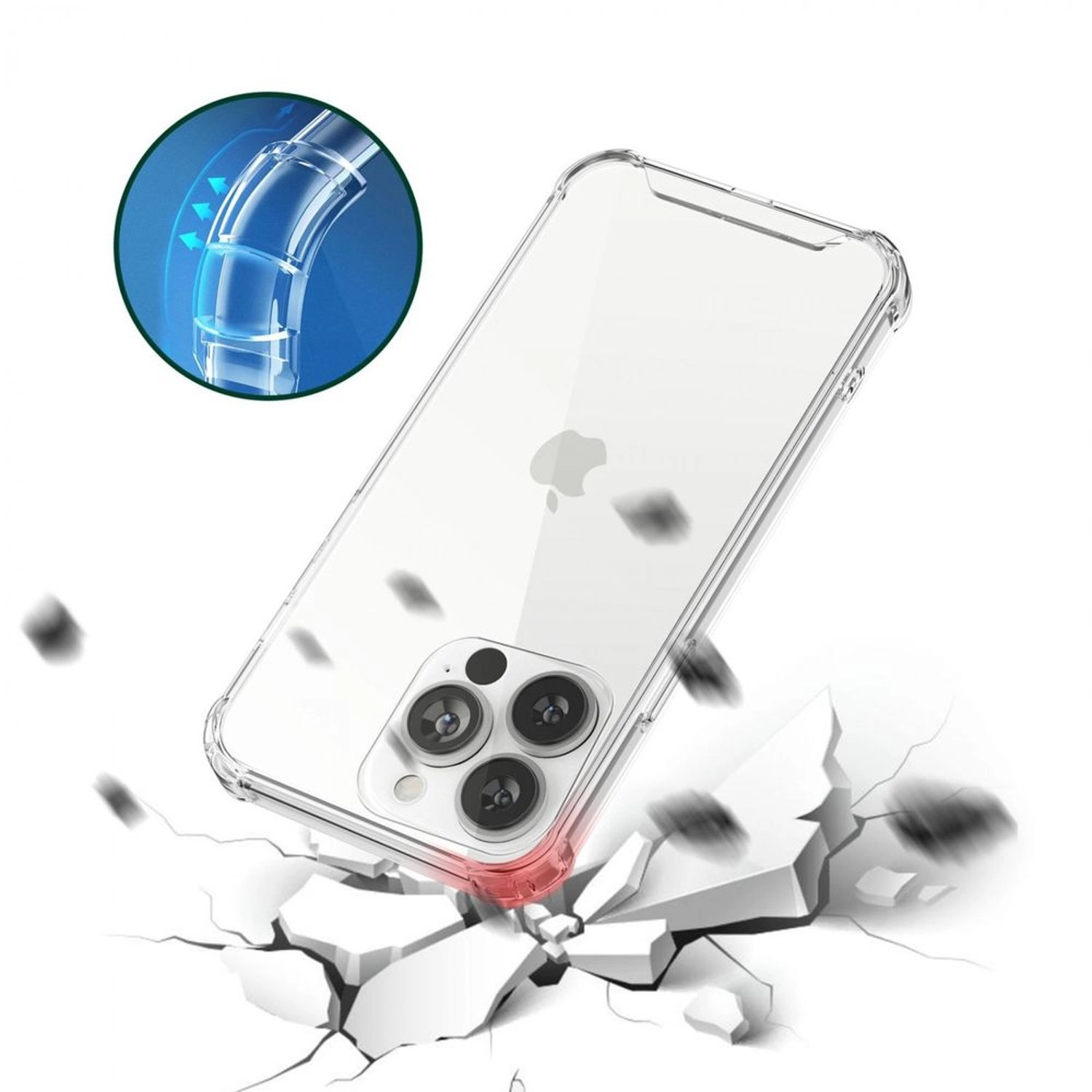 Anti-Shock Case for Apple iPhone 13 Pro - TPU and PC