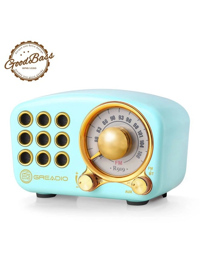 Greadio GR919B - Retro Bluetooth 5.0 Blue