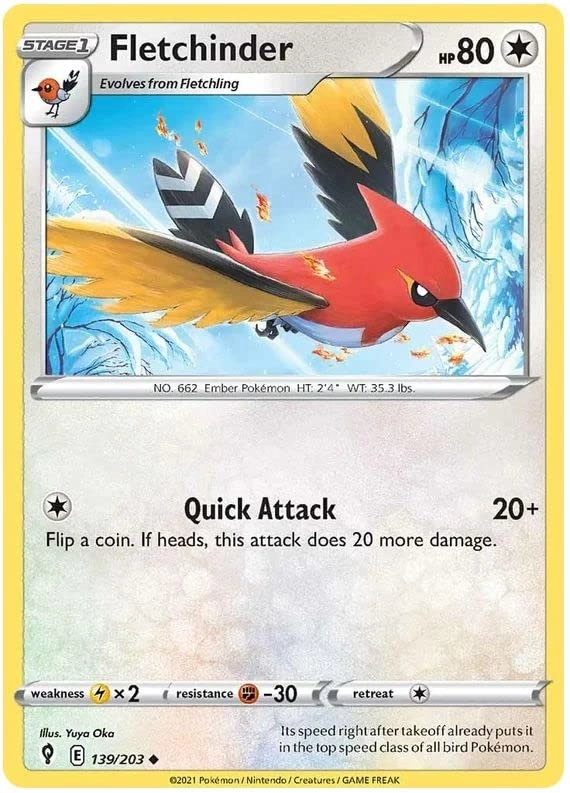 Pokémon Pokemon Fletchinder 139/203 - English