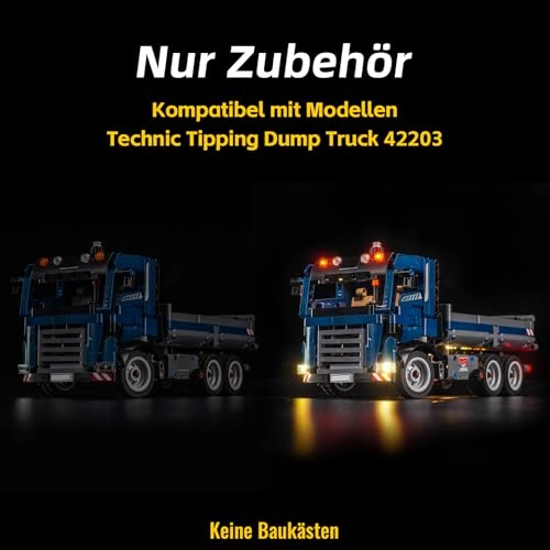 LED Light Set for LEGO Tipping Dump Truck 42203 - Copper Line
