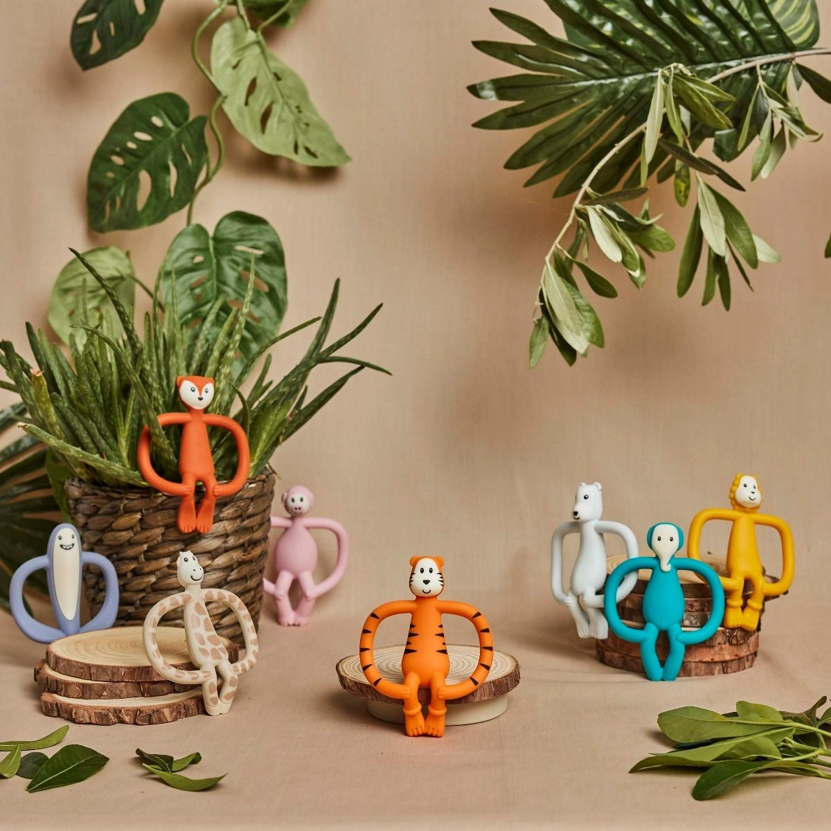 Teddy Tiger Animal Teether - Orange 3 Months