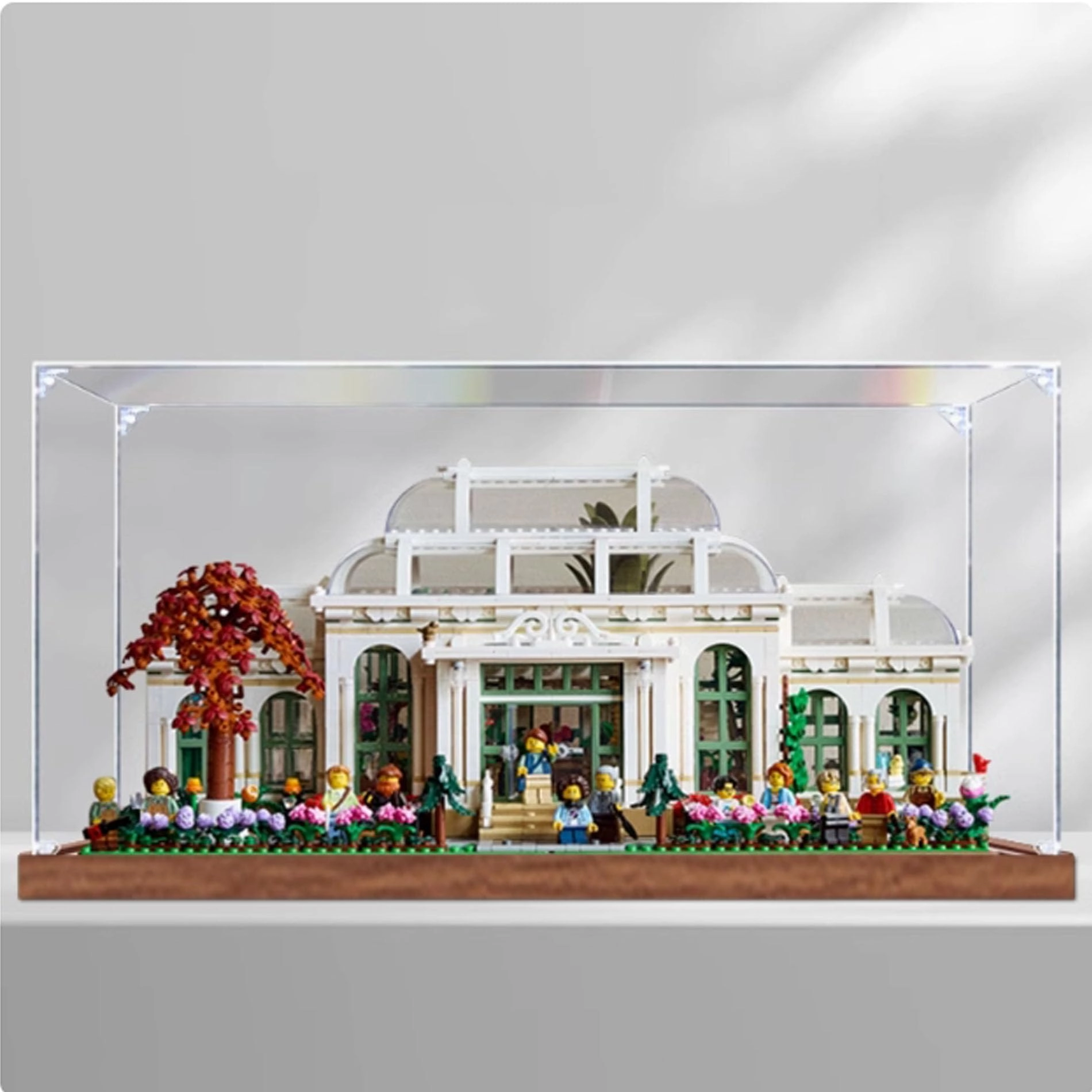 YUANZITIAN Acrylic Clear Display Case - acrylic for LEGO Wonderful Botanical Garden Model 21353