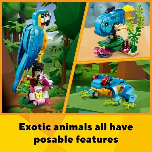 Creator 3 in 1 Exotic Parrot (31136) - Animal Figures Multi-color