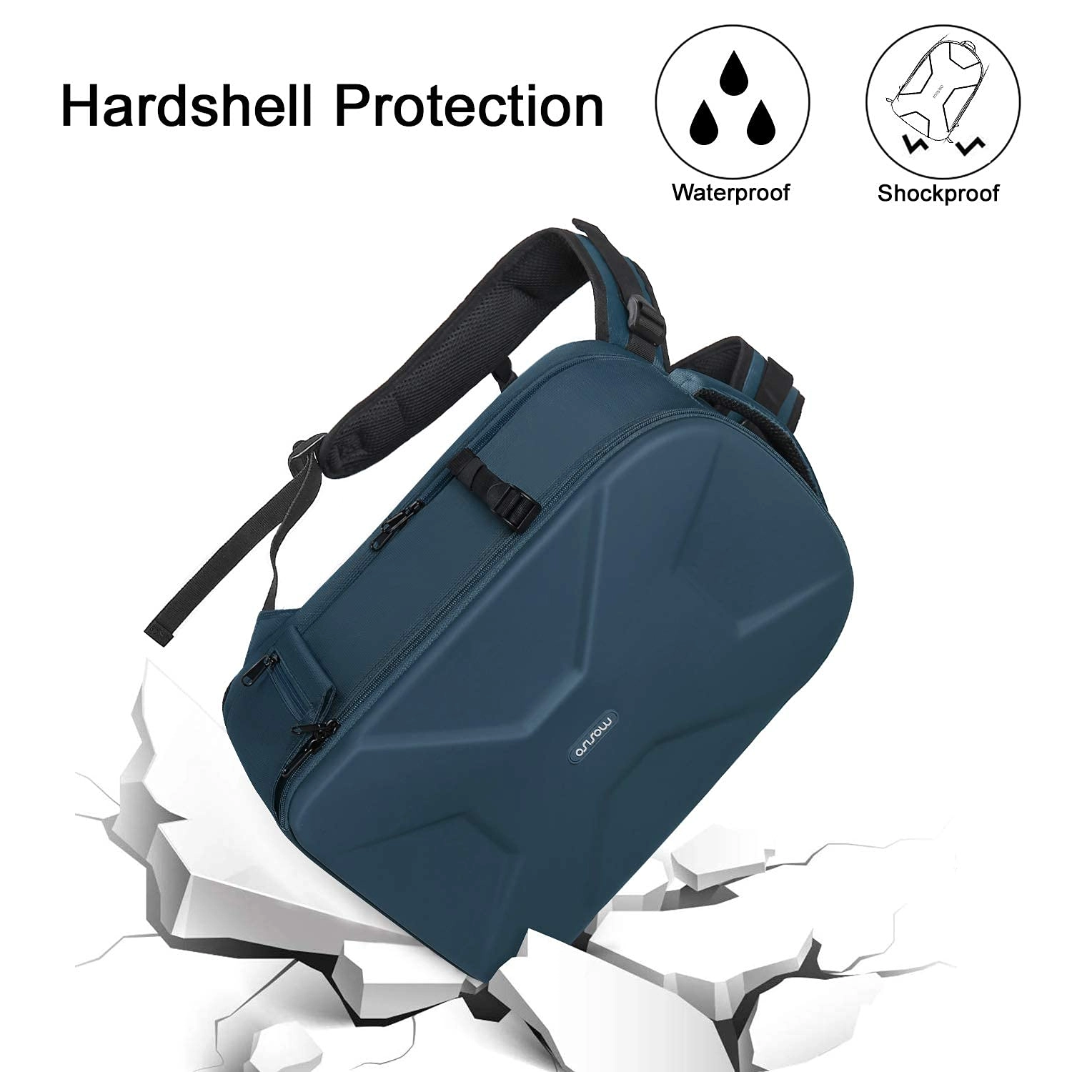 Mocamhsbg - 7.5"D x 11.8"W x 7.5"H Compatible with Canon/Nikon/Sony Hard Shell