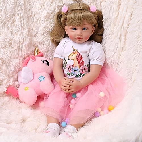 Rebirth Baby Doll - 48cm/58cm Silicone Limbs Cloth Body Panda Clothes Gift Set