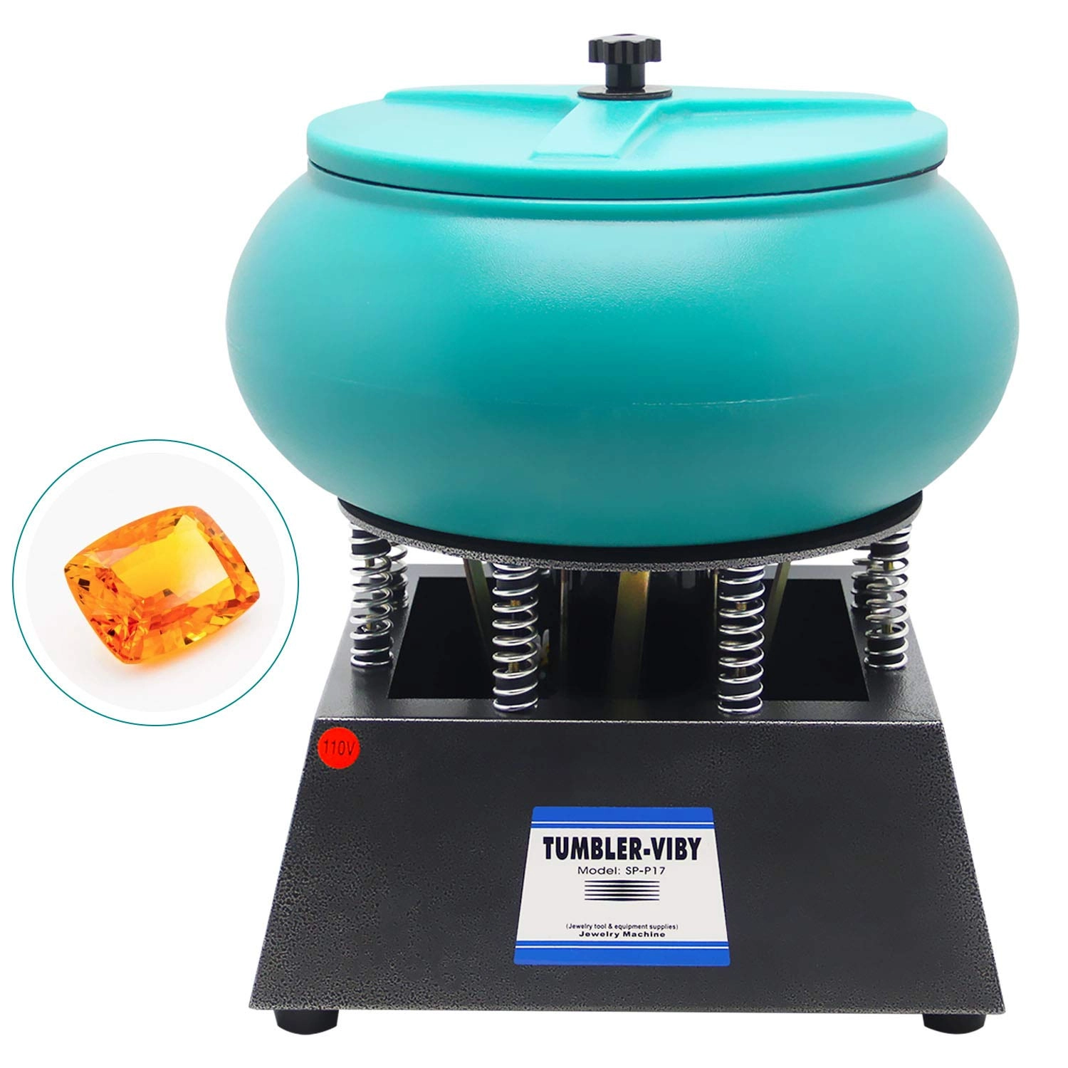 QJKBMZL Tumbler Wet Dry Polisher - 17" One Color