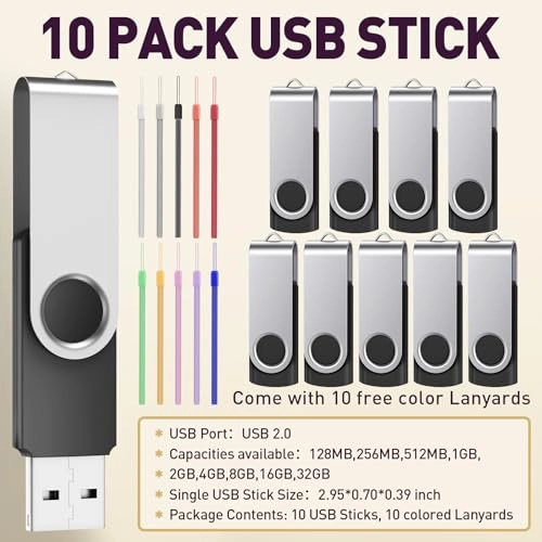 Swivel USB Flash Drive - USB 2.0 8GB