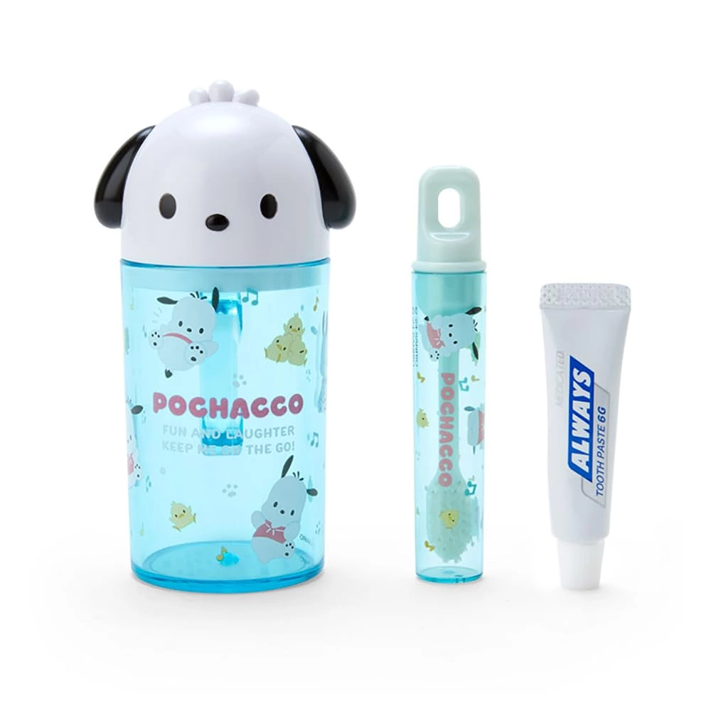 Sanrio Pochacco Toothbrush & Cup Set - Normal