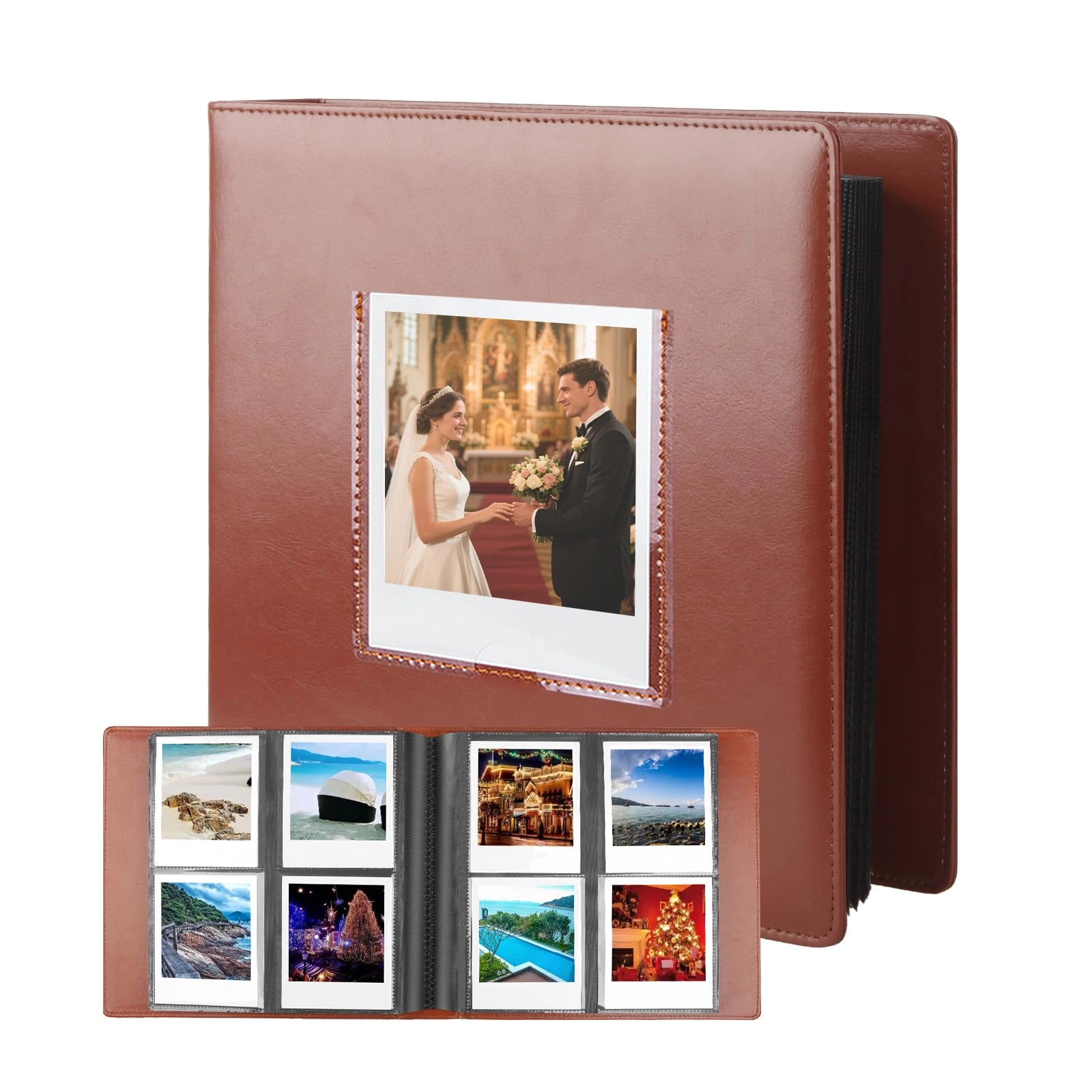 Instax Wide 192 Pockets Faux Leather Photo Album