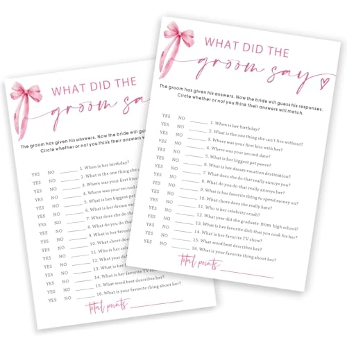 Wedding Shower Games Cards - 18 years and up 25 piece(s)