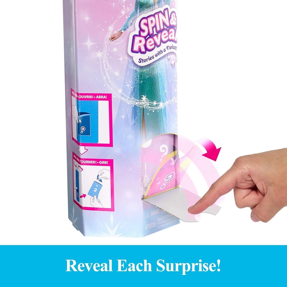 Elsa Fashion Doll - Frozen Spin & Reveal 11 Surprises