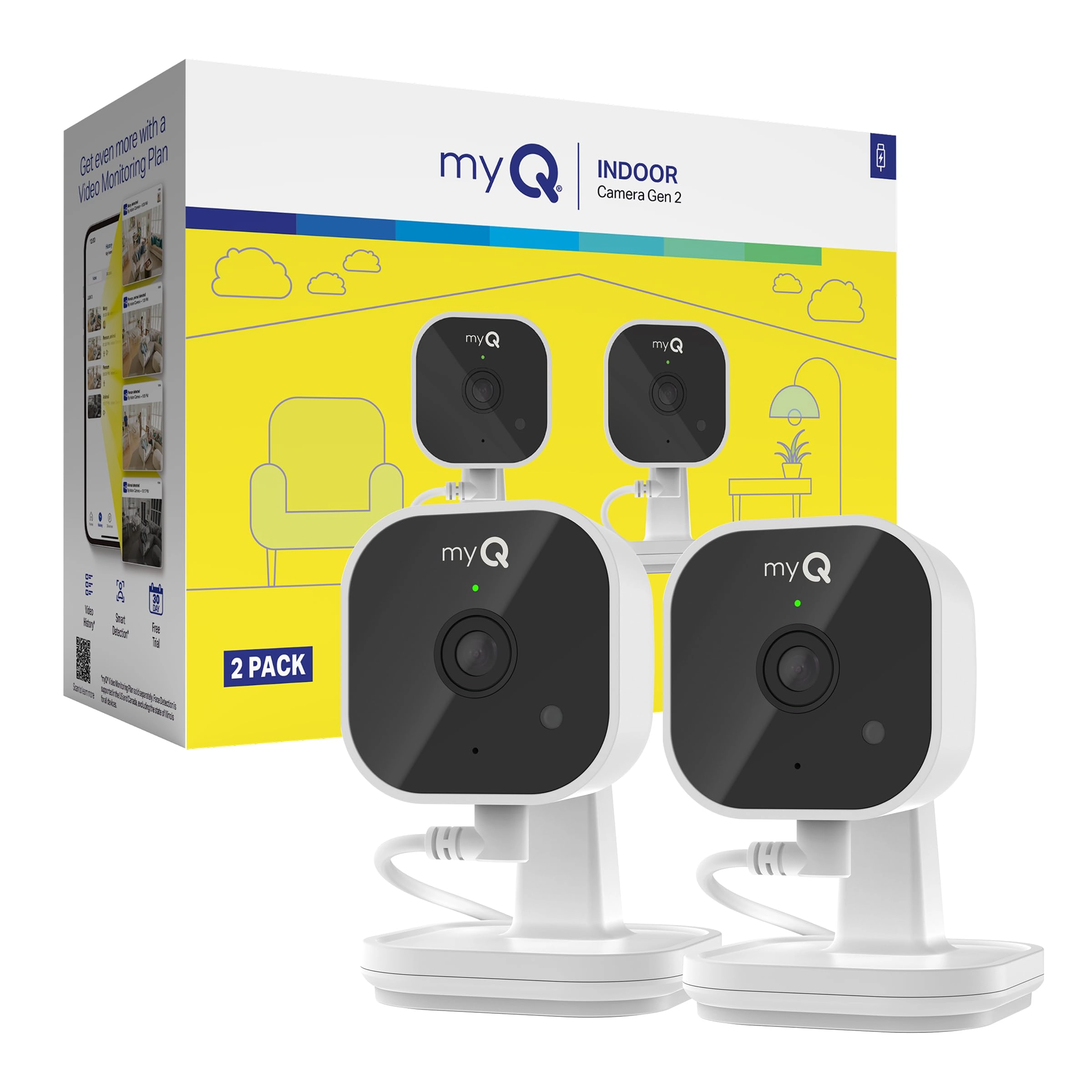 Chamberlain Group myQ Indoor Plug-in Security Camera Gen 2 2K