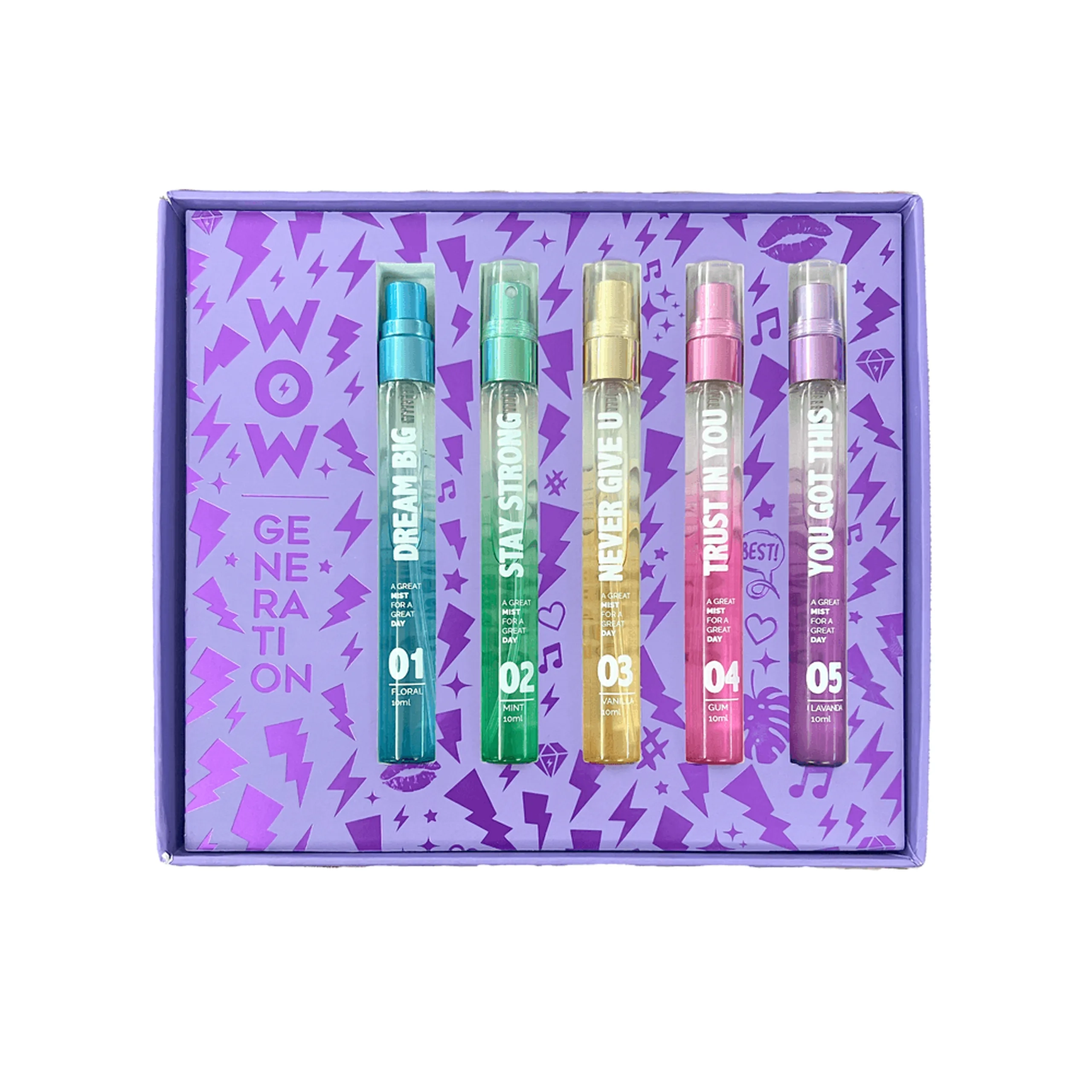 Body Mists Discovery Set - Watermelon Mint Vanilla Bubble-gum Lavender