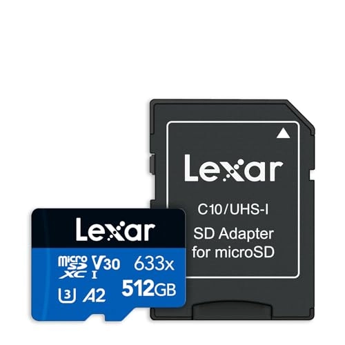 High-Performance 633X MicroSDXC U3 512GB