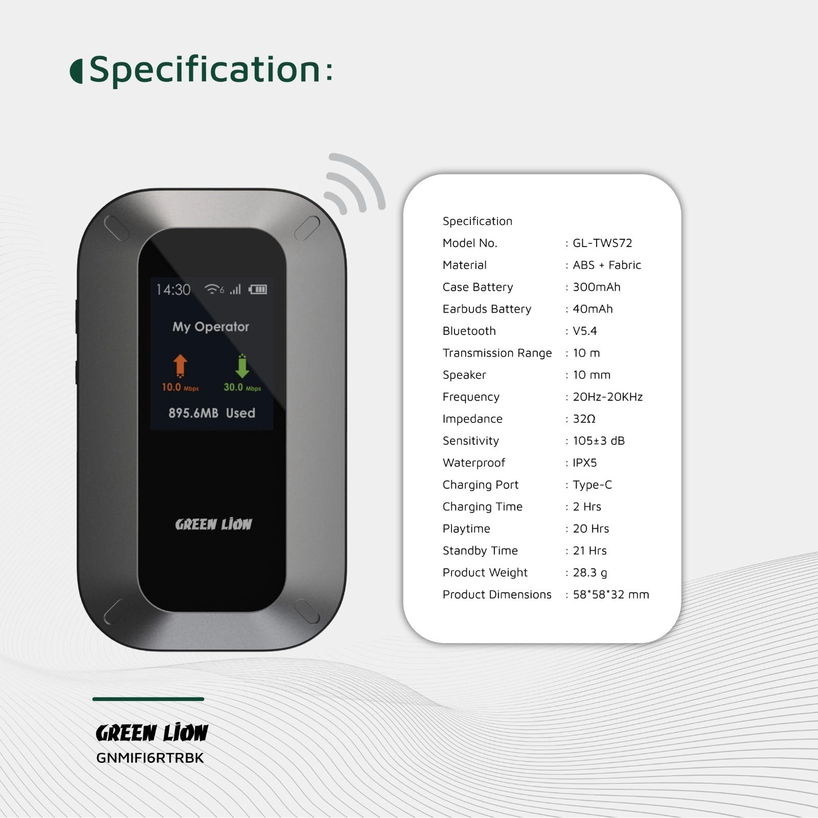 Portable Mifi Router - LTE WiFi 6