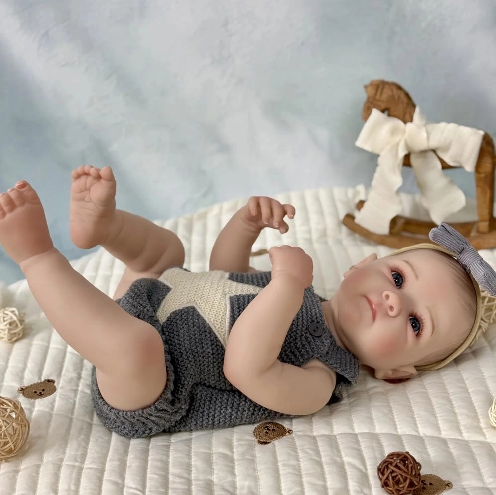 Reborn Baby Doll - 18 inch Full body vinyl Girl Ages 3+