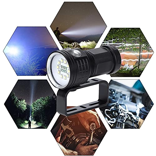 P50 Quad Core Diving Flashlight - 8000LM IPX8